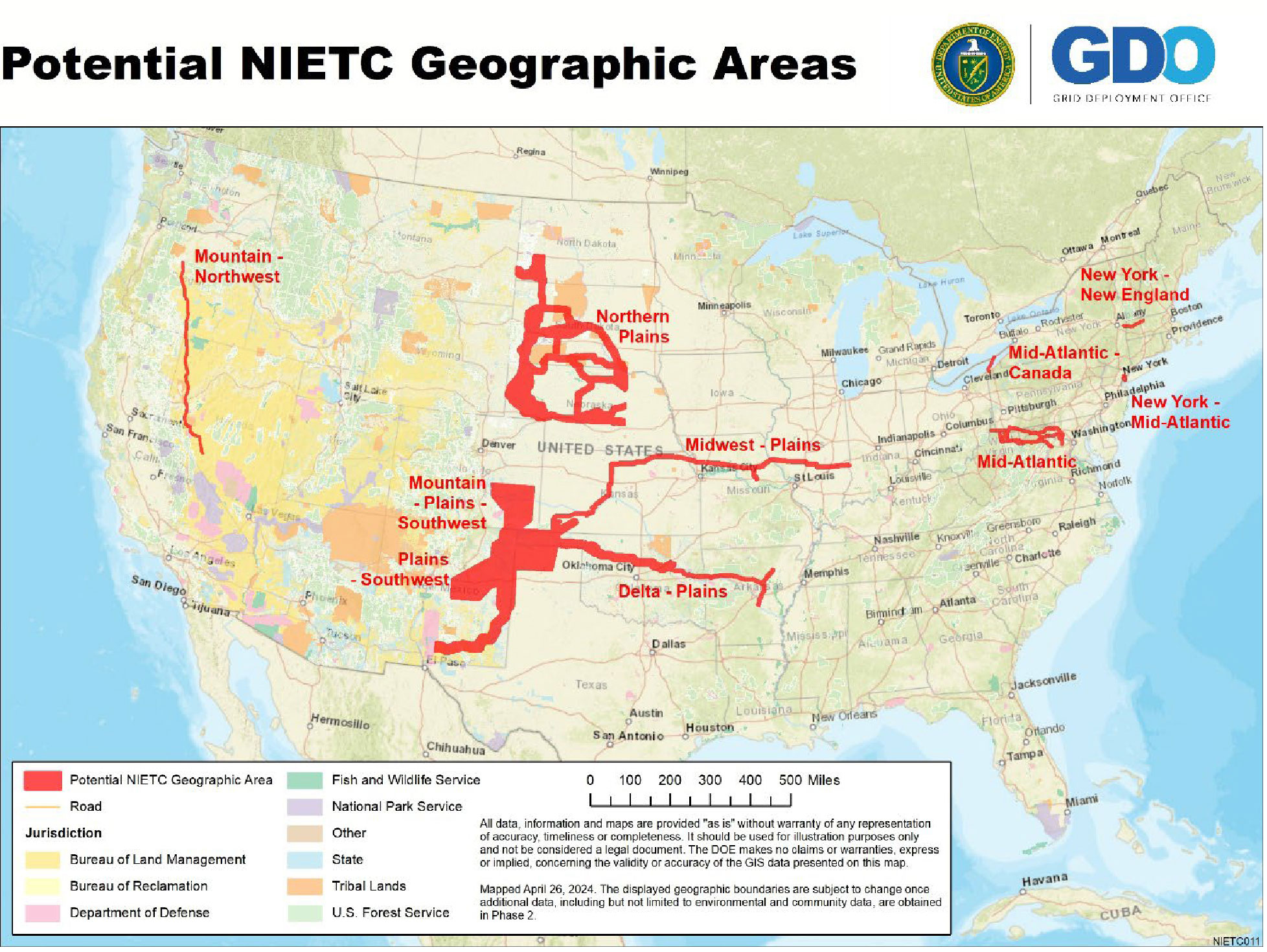 DOE Releases Preliminary List of Potential National Interest Electric ...