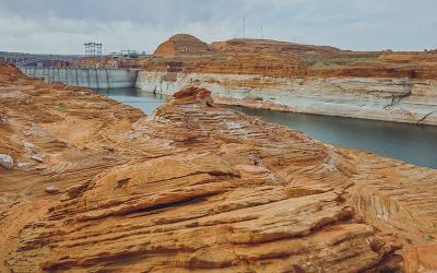 View of GLen Canyon Dam in Arizona