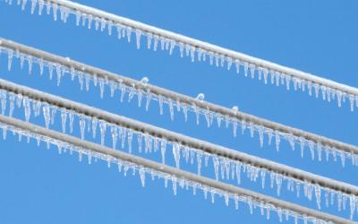 Frozen power lines