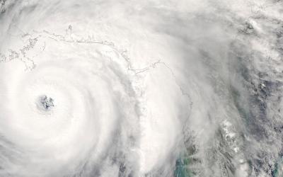 hurricane as seen from space