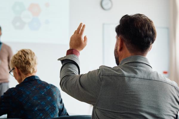 Adult students in classroom