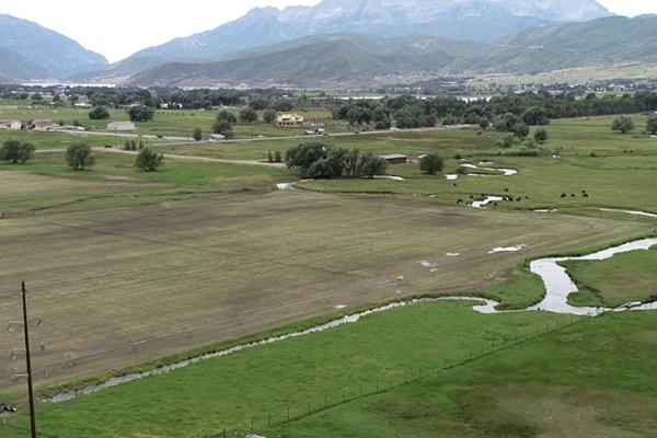 Heber Valley Utah with new distribution lines visible