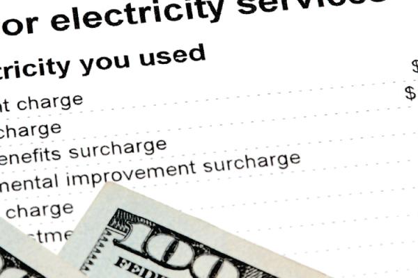 Detail of monthly utility bill