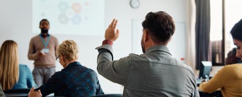 Adult students in classroom