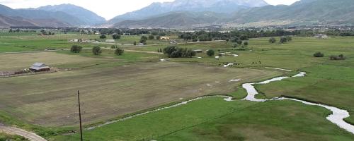 Heber Valley Utah with new distribution lines visible