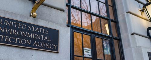 EPA sign on building